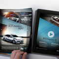 新型車が雑誌上で走る…iPad 連動広告 画像