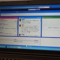 desknet's NEOの画面。新機能として搭載された「ネオツイ」。140文字以内の「つぶやき」を投稿することで、手軽に社内で情報を共有できる