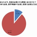 あなたは今、英語を必要とする環境にありますか？