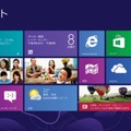 UIが刷新されたWindows 8のスタート画面