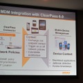 ClearPass Ver.6.0に実装されたMDMとの連携機能。MDM製品から得られた情報をプロファイリングに利用し、ポリシーに細かく反映