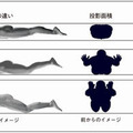 水の抵抗が少ないフラット姿勢維持の追求