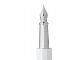 エス・テー・デュポン「モン・デュポン オプティックホワイト万年筆」。カール・ラガーフェルドがデザイン