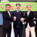 写真左からプリメディアTV KOREA社長・キム氏、プリメディアTV社長・草刈満氏、DideoNET・ 姜用一氏