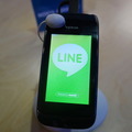 LINEをインストールした「Asha 310」