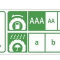 タイヤラベリング制度、低燃費タイヤである場合の例