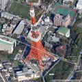 東京タワーの斜め45度写真