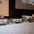 会場に展示されていたプリンタ。左からX3550、X4550、X9350、Z1420　