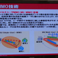 基地局と端末で複数のアンテナを通じて通信を多重化するMIMO技術。さらにマルチユーザーMIMOへ