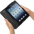 キーボードを背面に素早く簡単に収納出来る「iPad mini用スーパースライドキーボード」