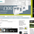 Siemens Appliancesのホームページ