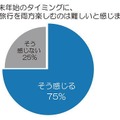 年末年始のタイミングに、帰省と旅行を両方楽しむのは難しいと感じますか？