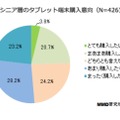 シニア層のタブレット端末購入意向