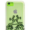 半透明で本体色やアップルロゴが透けて見える「Case Scenario KEITH HARING for iPhone 5c」