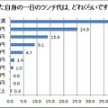 飼い主自身の1日のランチ代