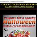 無料のキャンディを宣伝する Webサイトの一例