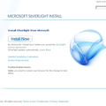 Silverlight のインストールページ