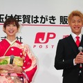 篠田麻里子（向かって左）＆柿谷曜一郎