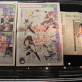 日経MJやスポーツ報知でくまれた特集誌面も展示