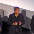 NVIDIAのCEO CEOジェンスン・フアン氏 （中央)と、AT&Tモビリティ社のCEOラルフ・・デ・ラ・ベガ氏(右)