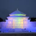 前回の「さっぽろ雪まつり」でお披露目された大氷像（ライトアップ時）