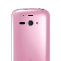 「AQUOS PHONE ef <WX05SH>」ピンクモデル背面