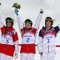 ソチ冬季オリンピック女子モーグル表彰台　(c) Getty Image