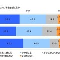 《首都圏の防火対策や耐震化》に不安を感じるか