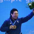 ソチ冬季パラリンピック、アルペンスキー男子回転座位、鈴木猛史選手　(c) Getty Images