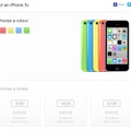 英国Apple StoreのiPhone 5c販売ページ