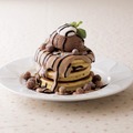 「Wチョコソースパンケーキ」