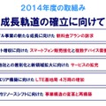 NTTドコモ決算発表および2014年度事業計画