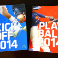 PLAY BALL 2014 手帳。サッカー版もあり、タイトルは「KICK OFF」だ。