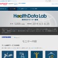 「HealthData Lab」モニター募集ページ