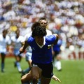 1986年ワールドカップメキシコ大会でのマラドーナ　(c) Getty Images