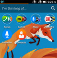 Firefox OS 1.3のホーム画面