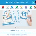 「東京メトロ」10周年記念サイト