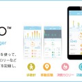 専用アプリ「HELLO」でデータを管理する