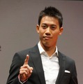 “ナンバーワン宣言”する錦織圭（ジャガー新アンバサダー就任式）