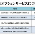 その他オプションサービス