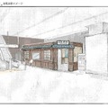 「毛馬本（ケマモト）駅」イメージ（新幹線側）