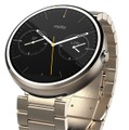 「Moto 360」23mm幅メタルバンドにゴールドモデル登場