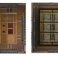 固有ID を生成する試作LSI。左が65nm・2.1mm角で、右が180nm・2.5mm角。この開発によりIoT機器のセキュリティ向上が図れる（画像はプレスリリースより）