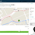 クラウドサービスのGARMIN connectには本機で記録したアクティビティのデータが保存され、グラフィカルな画面で閲覧することができる