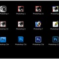 歴代のPhotoshopアイコン（公式ブログより）