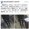 愛知県警がツイッターでコンビニ強盗の容疑者画像を迅速に公開 画像