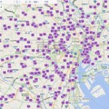 地図上での物件表示（東京近郊／新築マンション）