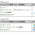 「ローソンフリーWi-Fi」「ファミリーマートWi-Fi」の詳細