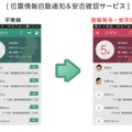通常時は子供や高齢の家族の見まもりツールとして活用でき、災害時は家族の安否や居場所が確認できるツールとなる（画像はプレスリリースより）