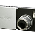 ペンタックス、回転レンズ機構搭載の500万画素薄型デジカメ「オプティオX」 画像